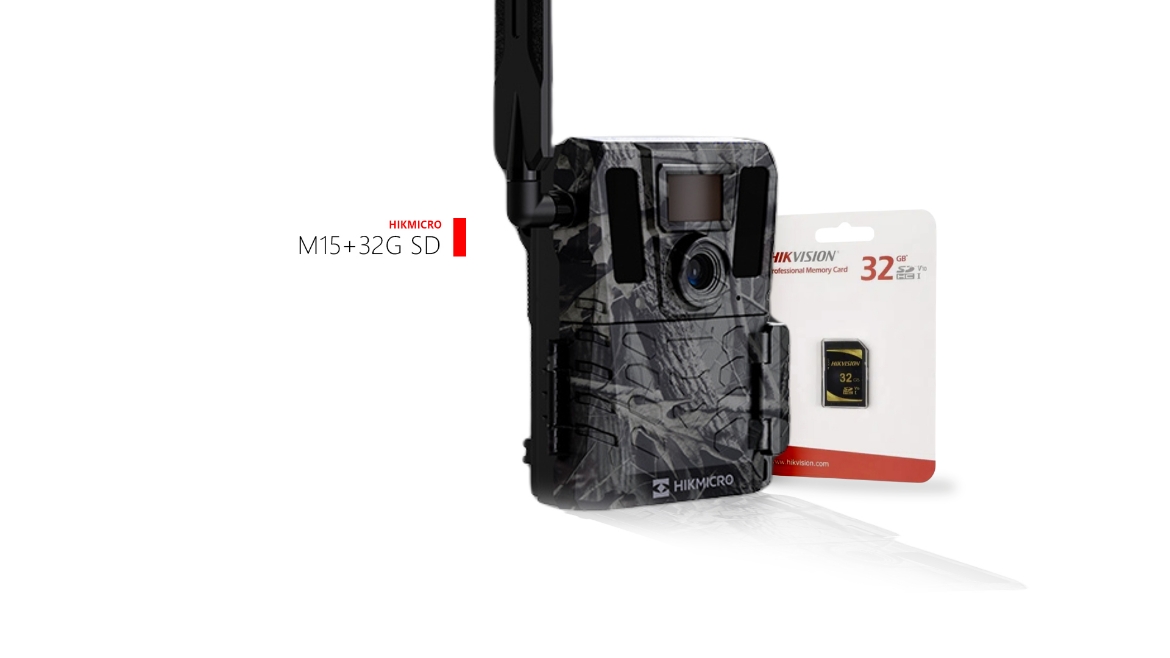 Picture of HIKMICRO M15 10MP 1080P WITH IR 940nm 4G TRAIL CAMERA + 32GB CLASS 10 SD CARD