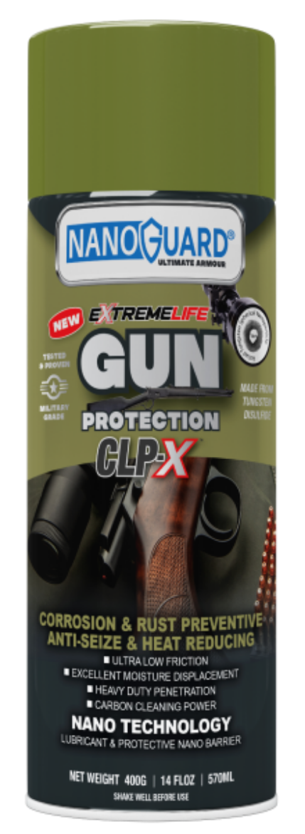 Picture of NANOGUARD AEROSOL, GUN OIL / PROTECTION CLP-X TREATMENT WITH TUNGSTEN 175G / 6.13 FLOZ / 240ML