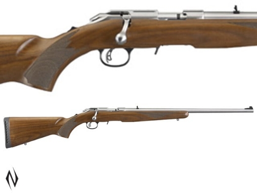 Picture of NEW RUGER AMERICAN 22LR, STAINLESS 22" BARREL, WALNUT STOCK, 10 SHOT ROTARY MAG, AMR22LRSW