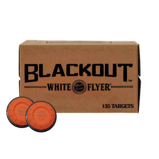 Picture of CLAY TARGET BLACKOUT STANDARD ORANGE DOME, WHITE FLYER 108mm