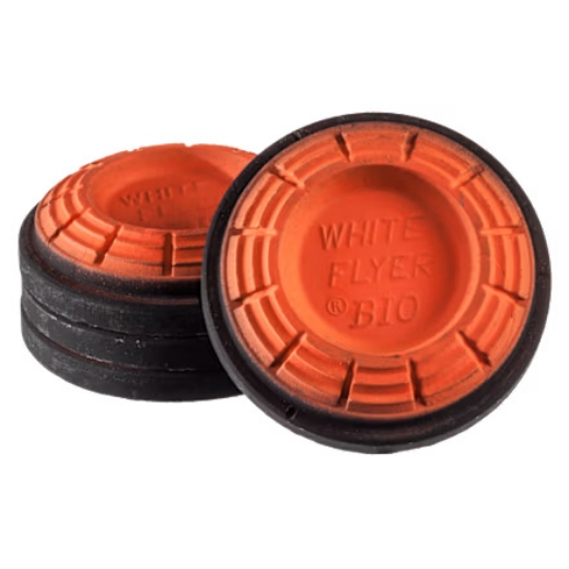Picture of CLAY TARGET BLACKOUT STANDARD ORANGE DOME, WHITE FLYER 108mm