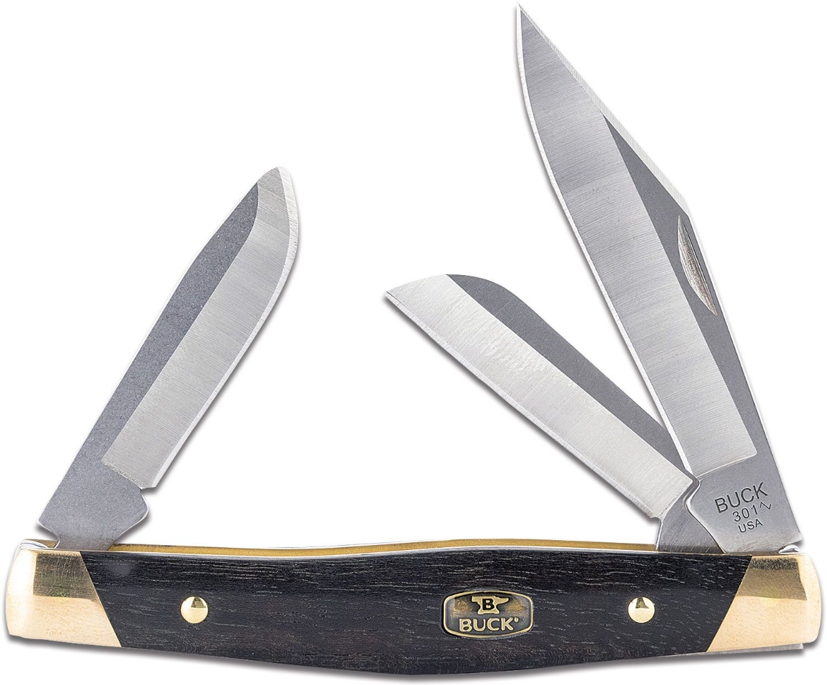 Picture of BUCK STOCKMAN 3 BLADE GRANDILLO HANDLE  #301BRS3