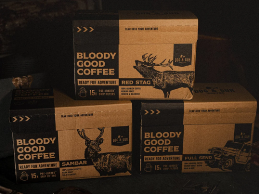 Picture of DOG & GUN PRE-LOADED DRIP FILTERS - 15 PACK RED STAG MEDIUM ROAST